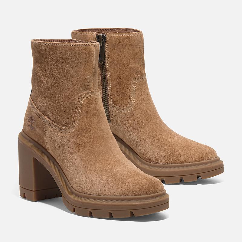 Bota com Fecho de Correr Mid Allington Heights para Mulher em camurça castanho-claro Timberland