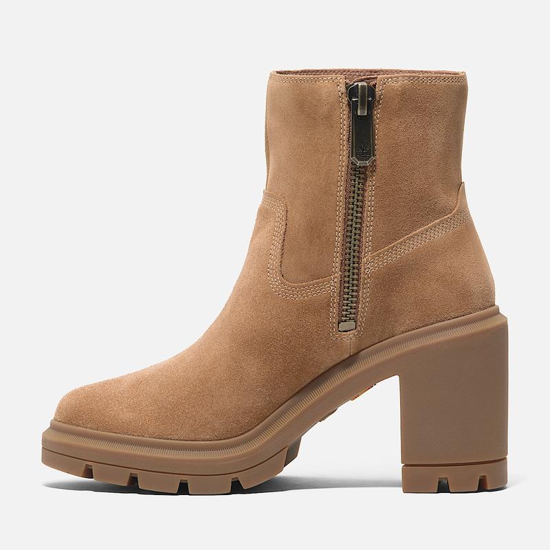 Bota com Fecho de Correr Mid Allington Heights para Mulher em camurça castanho-claro Timberland