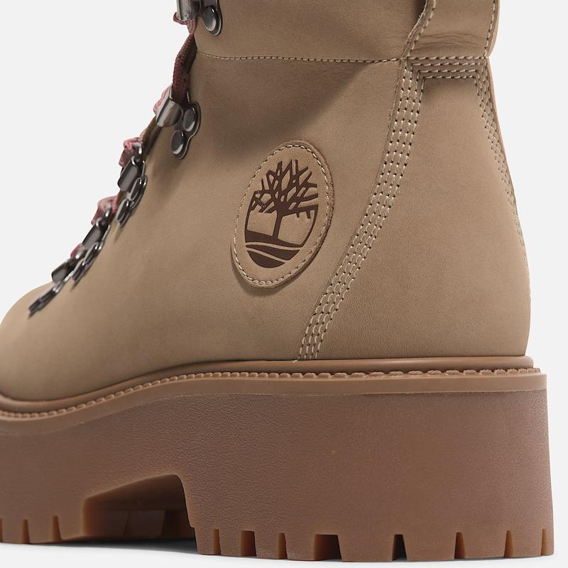 Hiker Plataforma com Atacadores Stone Street para Mulher em bege Timberland