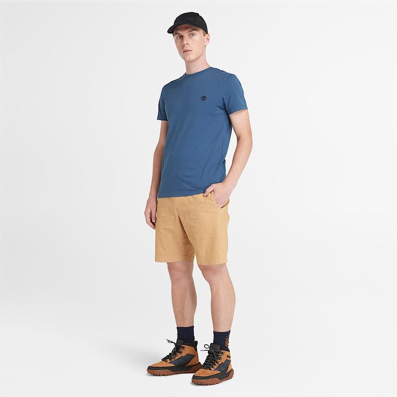 T-shirt Dunstan River para Homem em verde-escuro Timberland