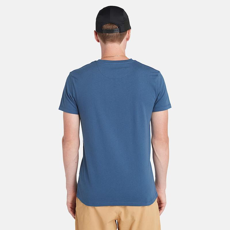 T-shirt Dunstan River para Homem em verde-escuro Timberland