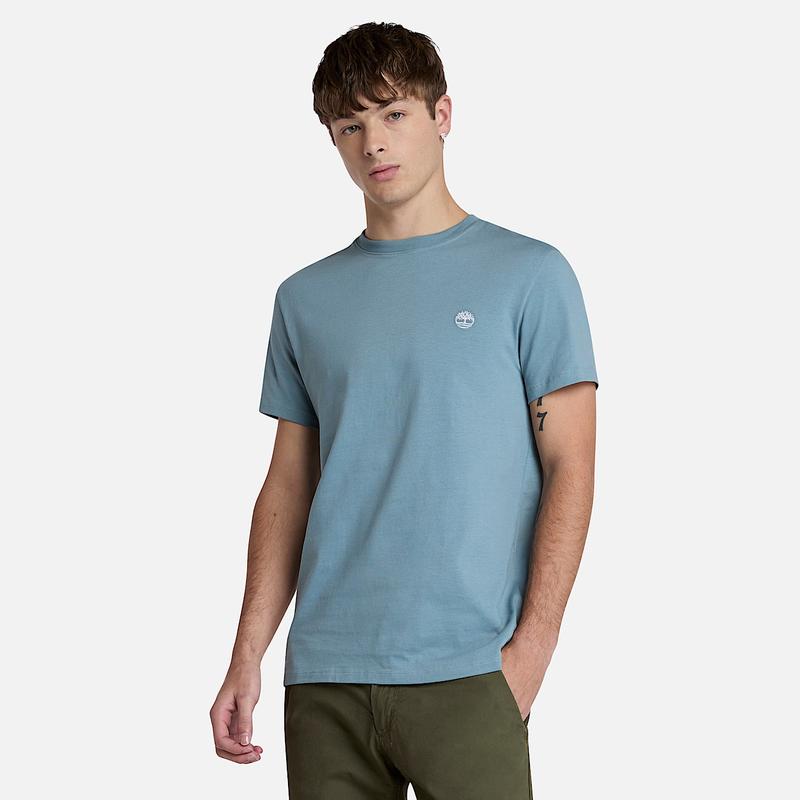 T-shirt Dunstan River para Homem em verde-escuro Timberland