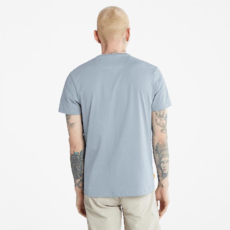 T-shirt Dunstan River para Homem em verde-escuro Timberland