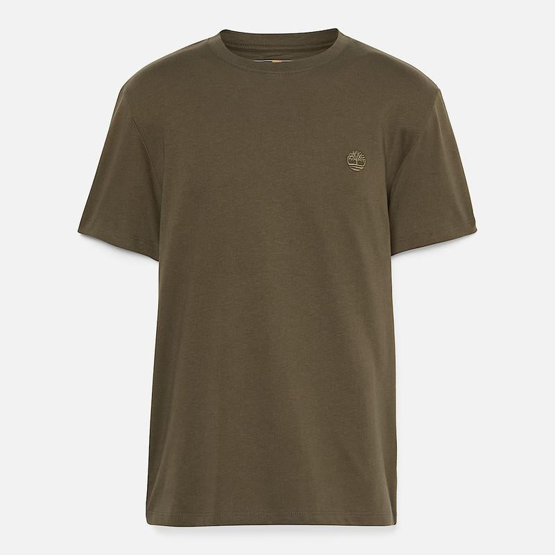 T-shirt Dunstan River para Homem em verde-escuro Timberland