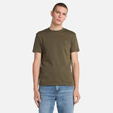 T-shirt Dunstan River para Homem em verde-escuro Timberland