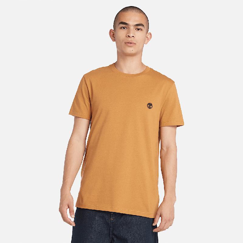 T-shirt Dunstan River para Homem em verde-escuro Timberland