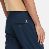 Calças Chino em Sarja Claremont para Homem em azul-escuro Timberland