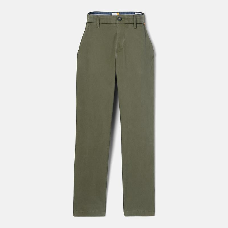 Calças Chino em Sarja Claremont para Homem em azul-escuro Timberland