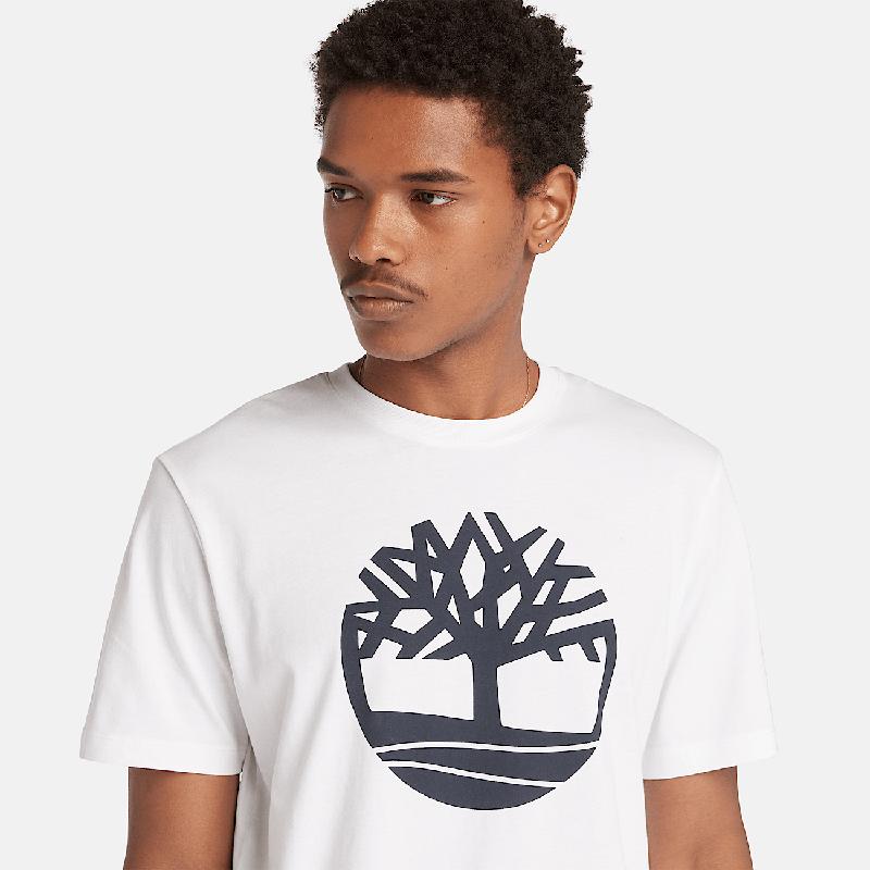 T-shirt com Logótipo Kennebec River para Homem em branco Timberland