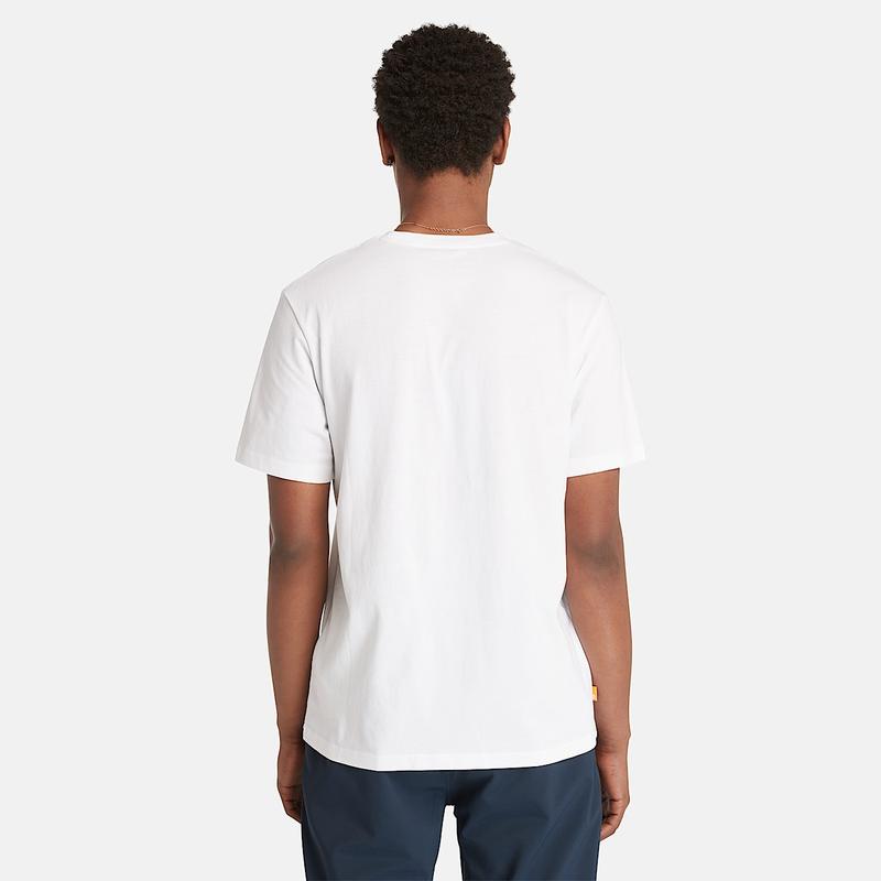 T-shirt com Logótipo Kennebec River para Homem em branco Timberland