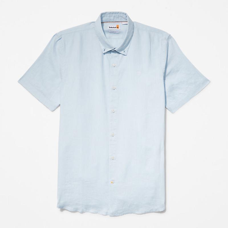 Camisa de Linho Mill River para Homem em azul-marinho Timberland