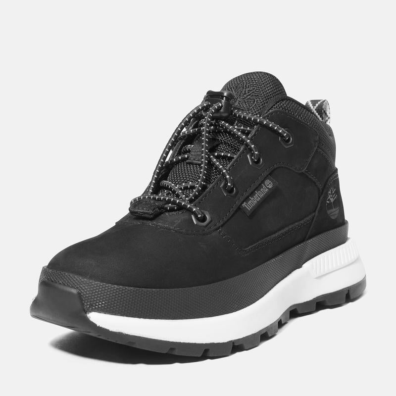 Ténis com Atacadores Mid Field Trekker para Júnior em preto Timberland