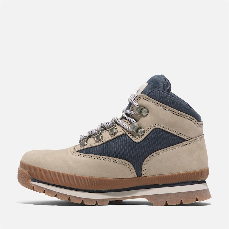 Bota com Atacadores Mid Euro Hiker para Jovem em bege e azul-escuro Timberland