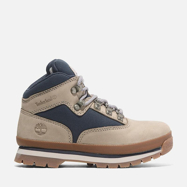 Bota com Atacadores Mid Euro Hiker para Jovem em bege e azul-escuro Timberland