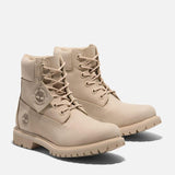 Bota Impermeável com Atacadores Timberland® Premium 6 Inch para Mulher em bege Timberland