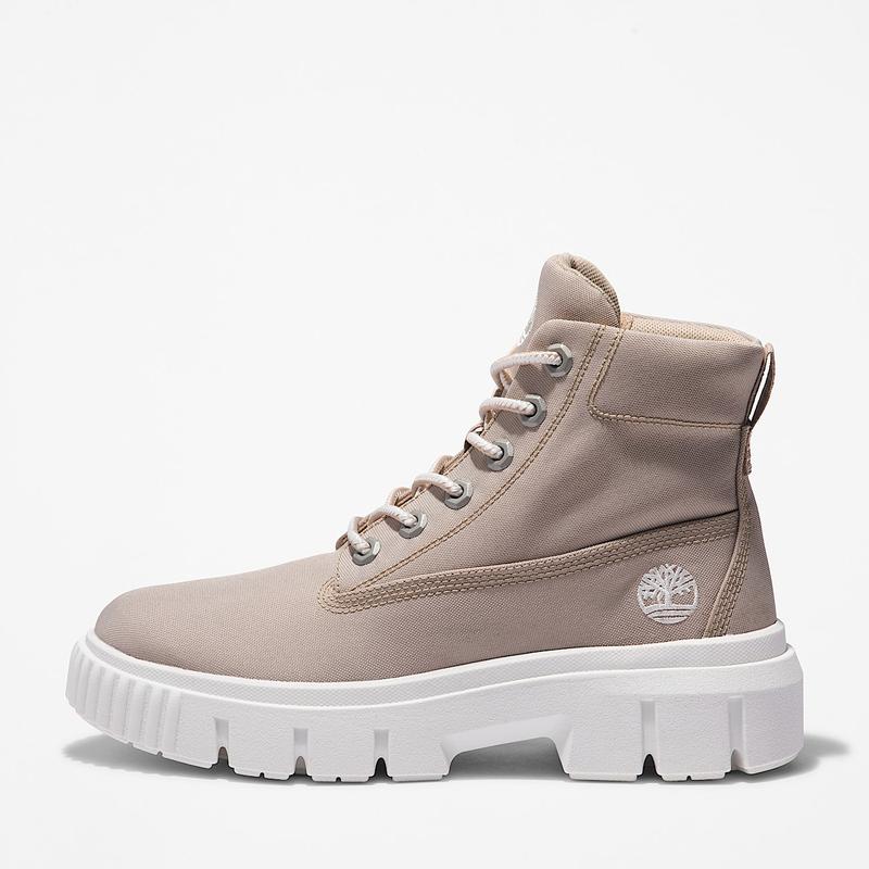 Bota com Atacadores Mid Greyfield para Mulher em bege Timberland