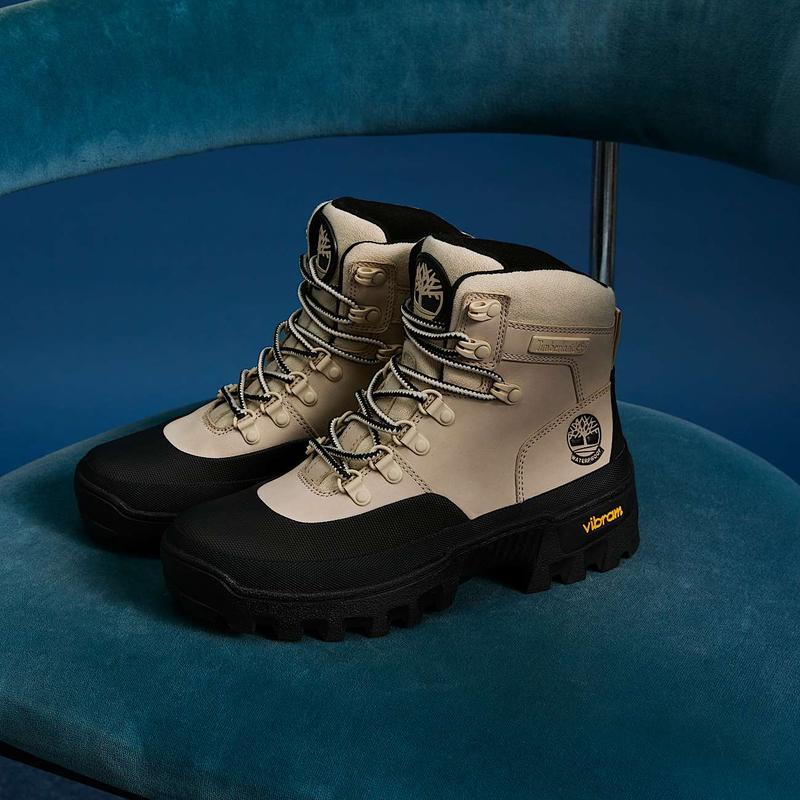 Bota Impermeável com Atacadores Mid Vibram para Mulher em cinzento Timberland