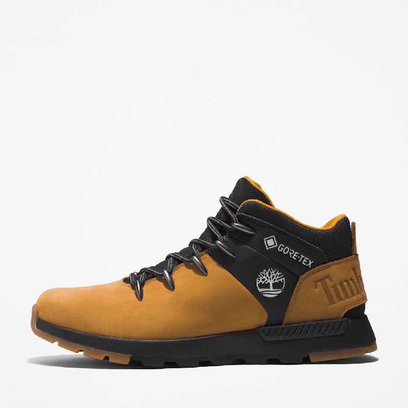 Ténis Impermeável com Atacadores Mid Sprint Trekker para Homem em amarelo Timberland