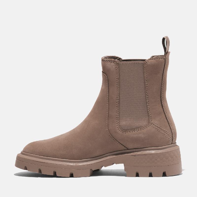 Bota Chelsea Mid Cortina Valley para Mulher em bege Timberland