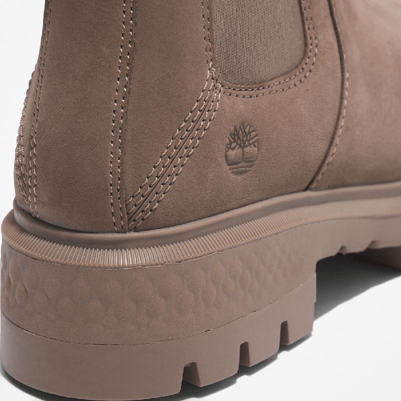 Bota Chelsea Mid Cortina Valley para Mulher em bege Timberland