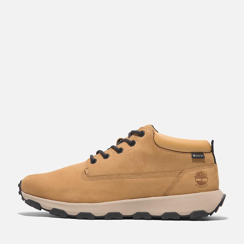 Ténis Impermeáveis com Atacadores Mid Winsor Park para Homem em amarelo Timberland