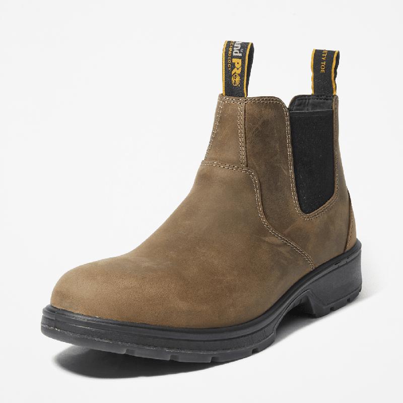 Bota de Trabalho com Biqueira de Aço Nashoba para Homem em castanho Timberland