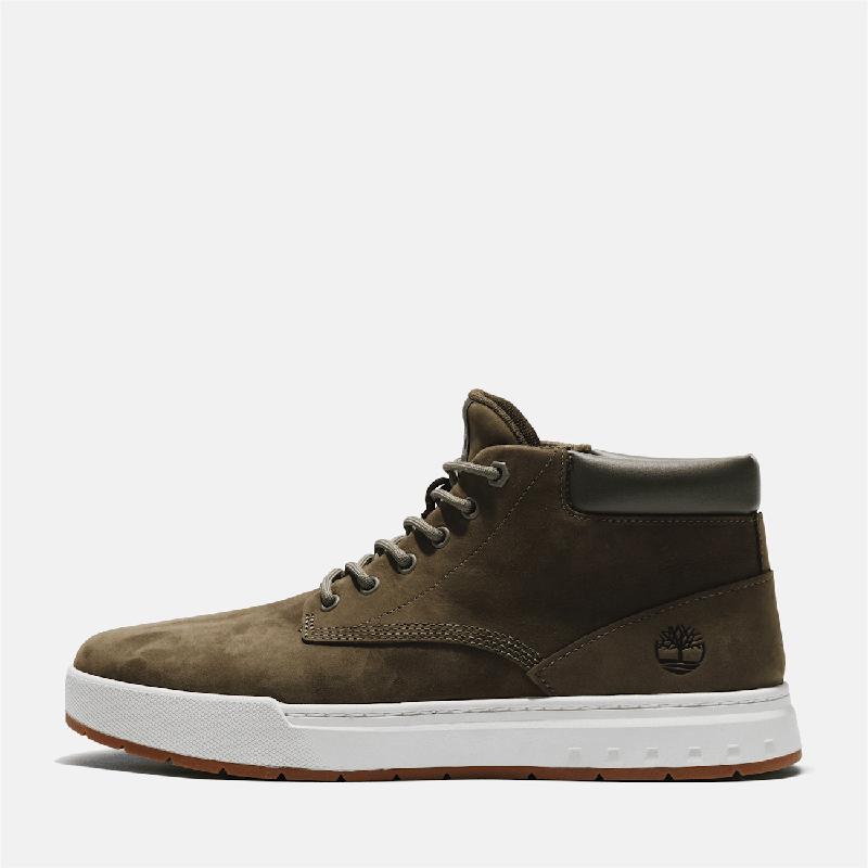 Ténis com Atacadores Mid Maple Grove para Homem em verde-escuro Timberland