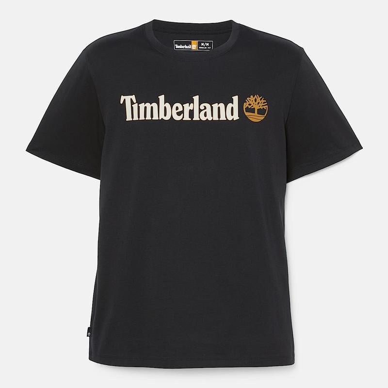 T-shirt de Manga Curta com Logótipo Linear Kennebec River para Homem em azul-escuro Timberland