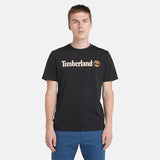 T-shirt de Manga Curta com Logótipo Linear Kennebec River para Homem em azul-escuro Timberland