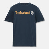 T-shirt de Manga Curta com Logótipo Linear Kennebec River para Homem em azul-escuro Timberland