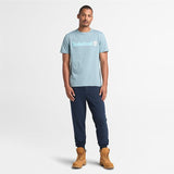 T-shirt de Manga Curta com Logótipo Linear Kennebec River para Homem em azul-escuro Timberland