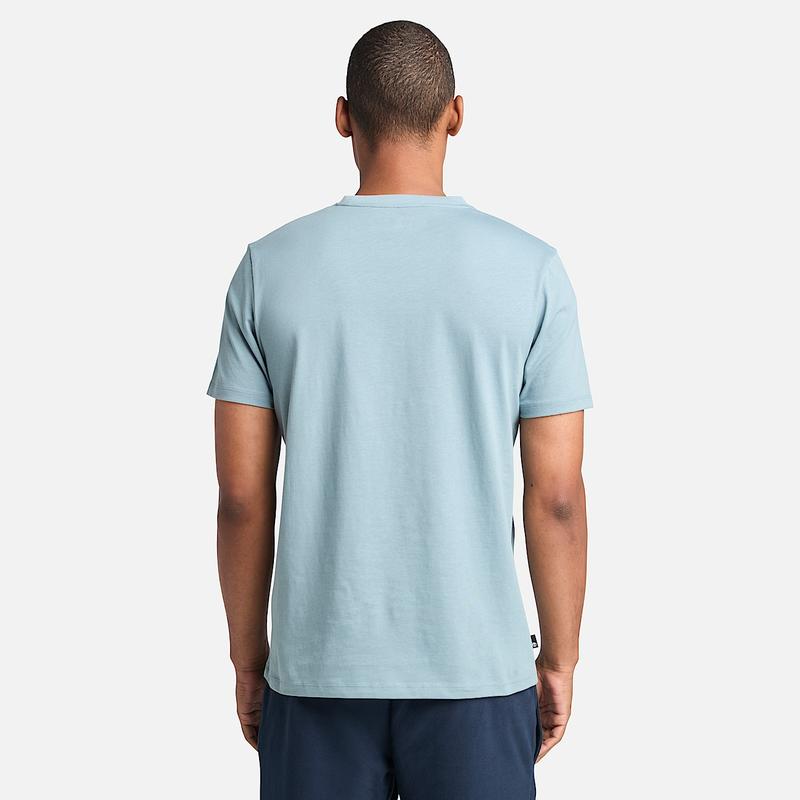 T-shirt de Manga Curta com Logótipo Linear Kennebec River para Homem em azul-escuro Timberland