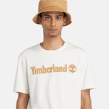 T-shirt de Manga Curta com Logótipo Linear Kennebec River para Homem em azul-escuro Timberland