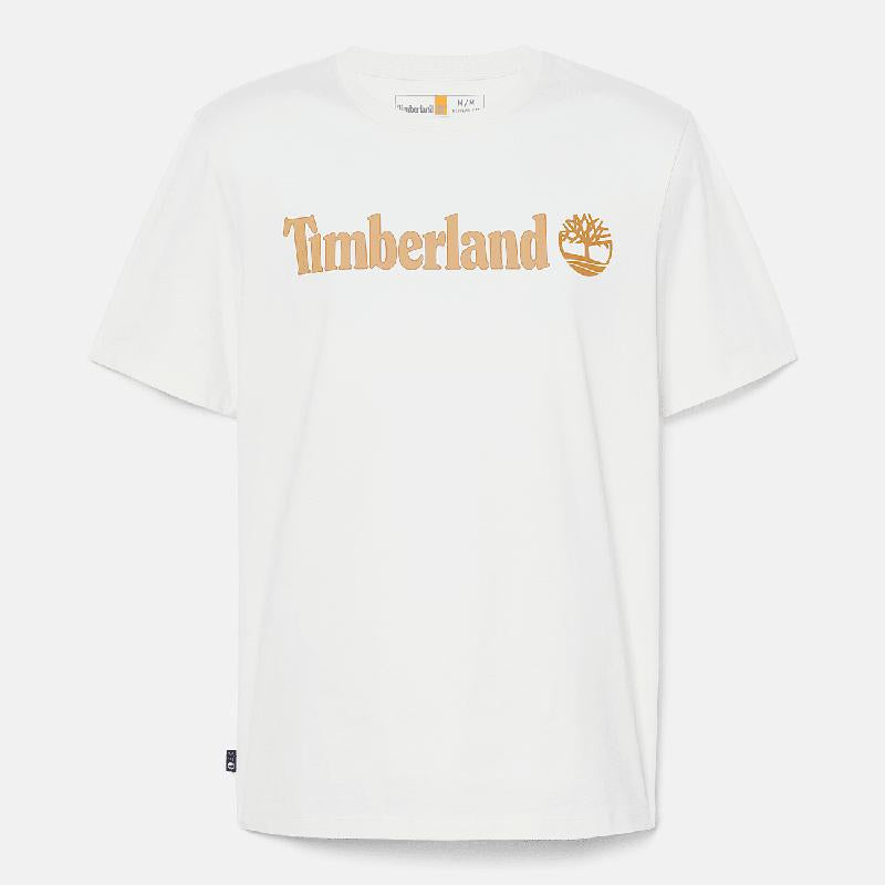 T-shirt de Manga Curta com Logótipo Linear Kennebec River para Homem em azul-escuro Timberland