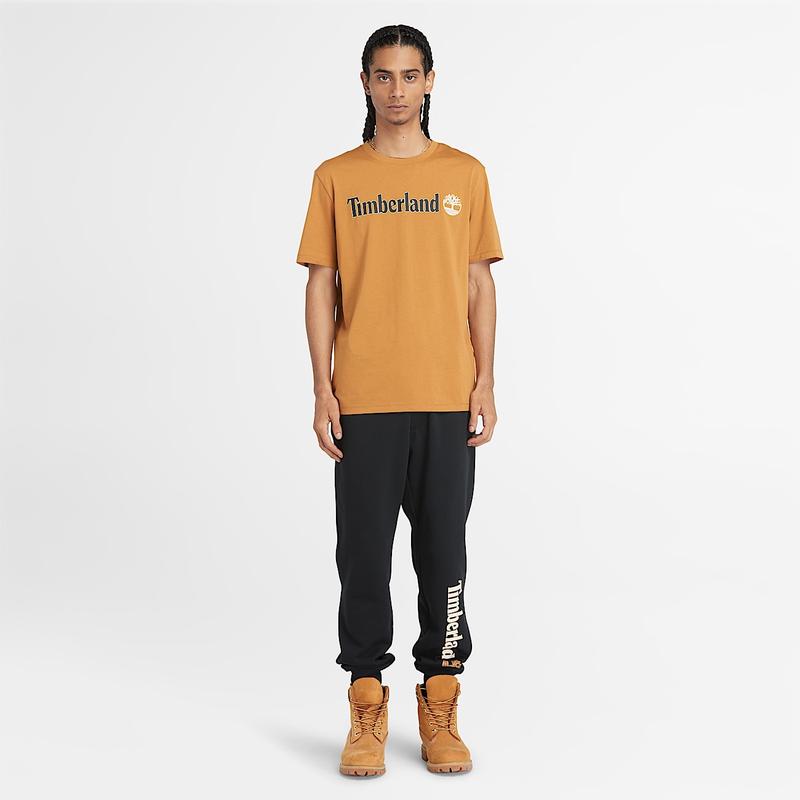 T-shirt de Manga Curta com Logótipo Linear Kennebec River para Homem em azul-escuro Timberland