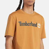 T-shirt de Manga Curta com Logótipo Linear Kennebec River para Homem em azul-escuro Timberland