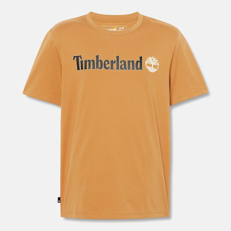 T-shirt de Manga Curta com Logótipo Linear Kennebec River para Homem em azul-escuro Timberland