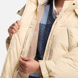 Parka Comprida Acolchoada com Penugem Reciclada Howker para Mulher em bege Timberland