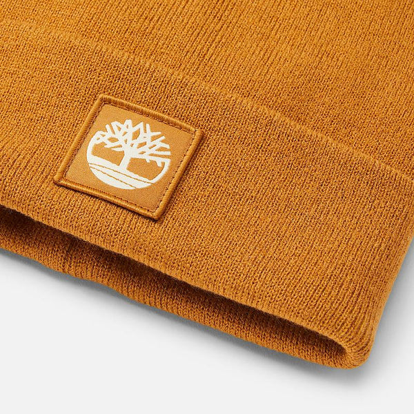 Gorro com Dobra com Emblema Tonal Sem Género em amarelo Timberland