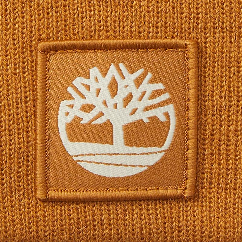 Gorro com Dobra com Emblema Tonal Sem Género em amarelo Timberland