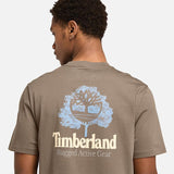 T-shirt com Gráfico nas Costas Rugged Active Gear para Homem em preto Timberland