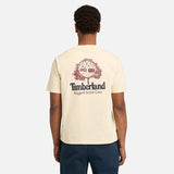 T-shirt com Gráfico nas Costas Rugged Active Gear para Homem em preto Timberland