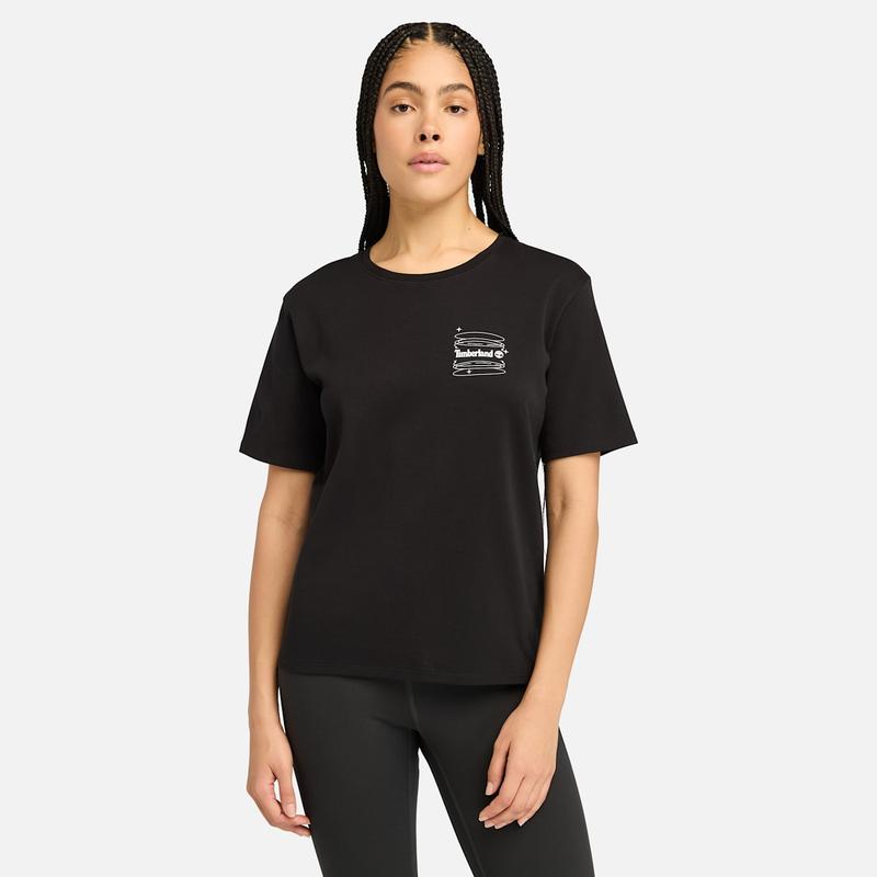 T-shirt com Gráfico nas Costas TimberFRESH™para Mulher em preto Timberland