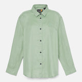 Camisa de Linho para Mulher em verde Timberland