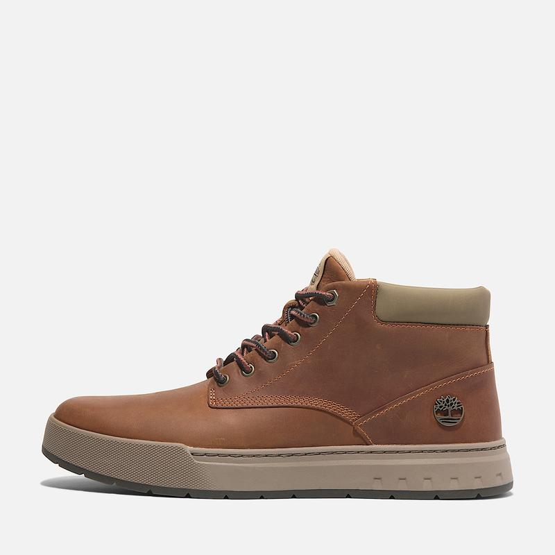 Ténis com Atacadores Mid Maple Grove para Homem em laranja Timberland