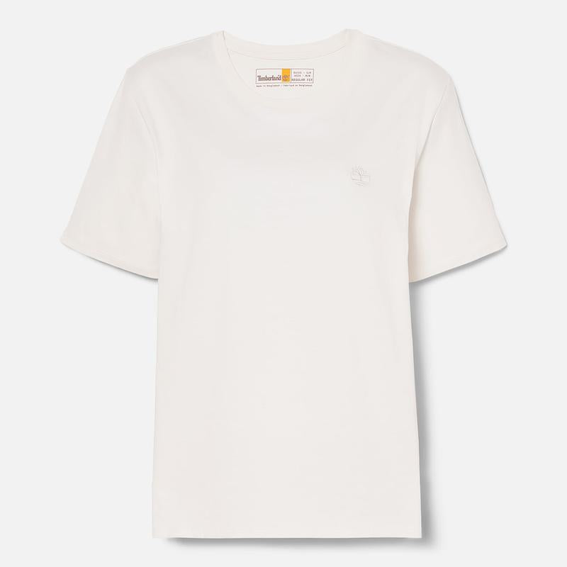 T-shirt de Manga Curta Dunstan para Mulher em branco Timberland