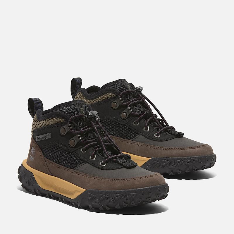 Ténis de Caminhada com Atacadores Low Greenstride™ Motion 6 para Júnior em preto e castanho Timberland