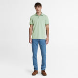 Polo Oxford de Manga Curta Baboosic Brook para Homem em verde Timberland