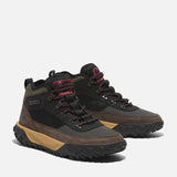 Bota de caminhada com atacadores Mid Greenstride™ Motion 6 para homem em preto/castanho Timberland