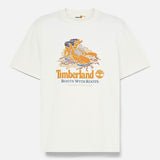 T-shirt com Gráfico de uma Bota à Frente Sem Género em branco Timberland